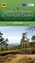 AA Walker's Map - Guildford, Farnham & The North Downs