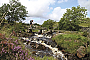 Crossing the narrow stone bridge near Wharfe 