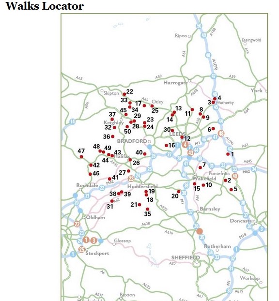 Walking books Walk With Us In Yorkshire AA 50 Walks In West Yorkshire
