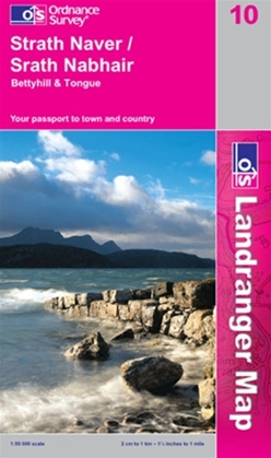 OS Landranger Map 10 Strath Naver