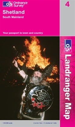 OS Landranger Map 4 Shetland - South Mainland