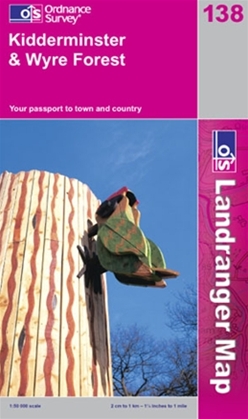 OS Landranger Map 138 Kidderminster & Wyre Forest
