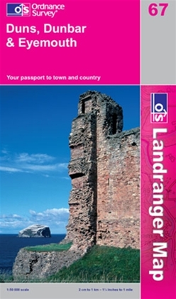 OS Landranger Map 67 Duns, Dunbar & Eyemouth