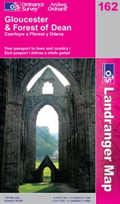 OS Landranger Map 162 Gloucester & Forest of Dean 
