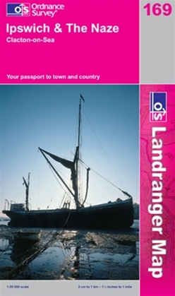 OS Landranger Map 169 Ipswich & The Naze