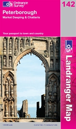 OS Landranger Map 142 Peterborough
