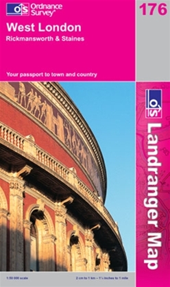 OS Landranger Map 176 West London