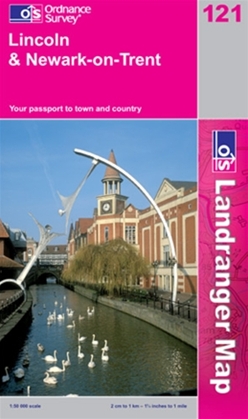 OS Landranger Map 121 Lincoln & Newark-on-Trent