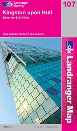 OS Landranger Map 107 Kingston upon Hull