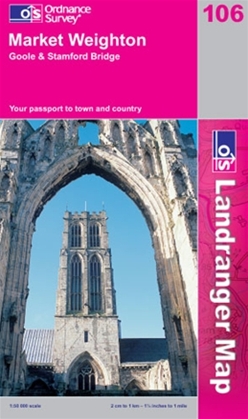 OS Landranger Map 106 Market Weighton