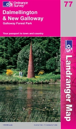 OS Landranger Map 77 Dalmellington & New Galloway