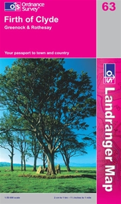 OS Landranger Map 63 Firth of Clyde