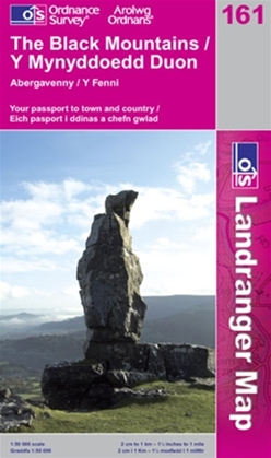 OS Landranger Map 161 The Black Mountains