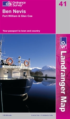 OS Landranger Map 41 Ben Nevis