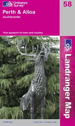 OS Landranger Map 58 Perth & Alloa