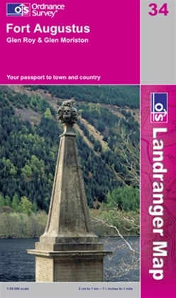 OS Landranger Map 34 Fort Augustus