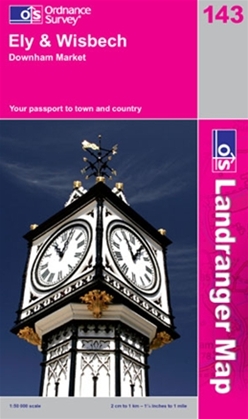 OS Landranger Map 143 Ely & Wisbech