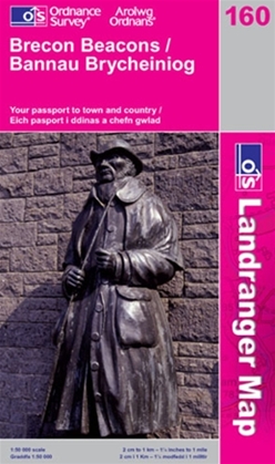 OS Landranger Map 160 Brecon Beacons