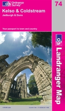 OS Landranger Map 74 Kelso & Coldstream