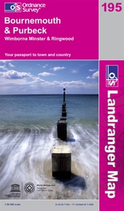 OS Landranger Map 195 Bournemouth & Purbeck