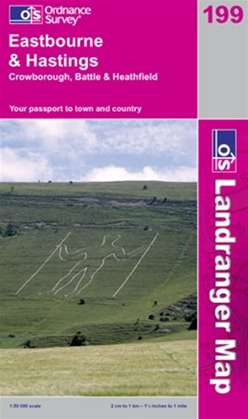OS Landranger Map 199 Eastbourne & Hastings