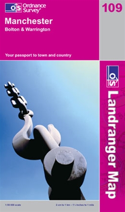 OS Landranger Map 109 Manchester