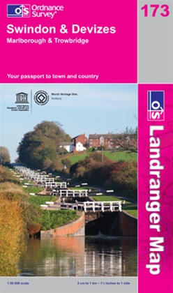 OS Landranger Map 173 Swindon & Devizes