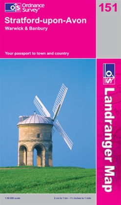 OS Landranger Map 151 Stratford-upon-Avon