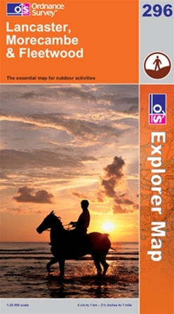 OS Explorer Map 296 Lancaster, Morecambe & Fleetwood