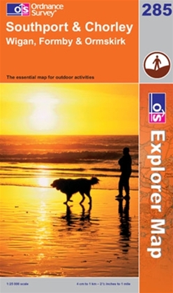 OS Explorer Map 285 Southport & Chorley