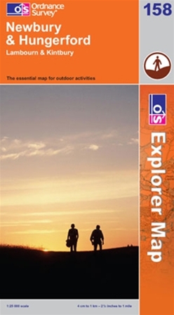 OS Explorer Map 158 Newbury & Hungerford