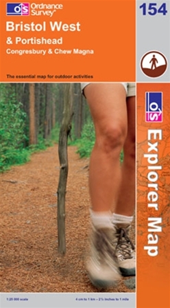 OS Explorer Map 154 Bristol West & Portishead