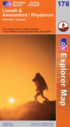 OS Explorer Map 178 Llanelli & Ammanford