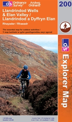 OS Explorer Map 200 Llandrindod Wells & Elan Valley