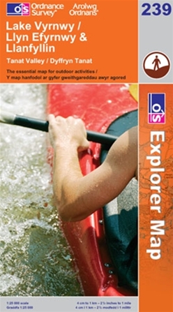 OS Explorer Map 239 Lake Vyrnwy & Llanfyllin