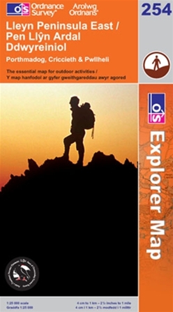 OS Explorer Map 254 Lleyn Peninsula East