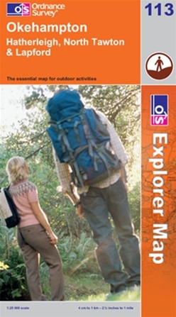OS Explorer Map 113 Okehampton