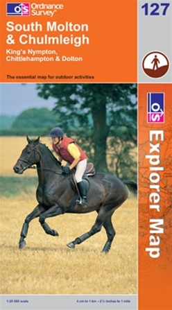 OS Explorer Map 127 South Molton & Chulmleigh