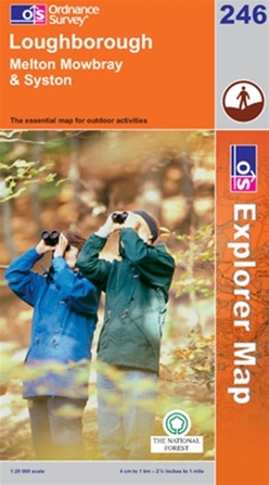 OS Explorer Map 246 Loughborough