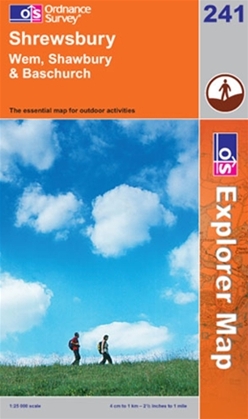 OS Explorer Map 241 Shrewsbury