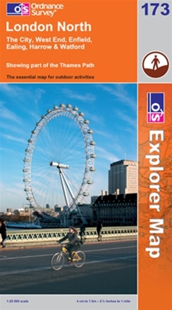 OS Explorer Map 173 London North