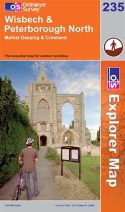 OS Explorer Map 235 Wisbech & Peterborough North