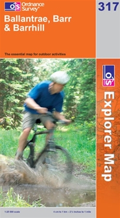 OS Explorer Map 317 Ballantrae, Barr & Barrhill