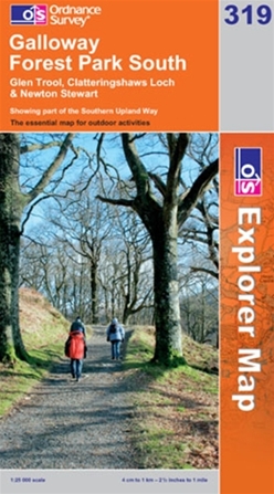 OS Explorer Map 319 Galloway Forest Park South