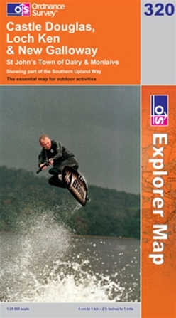 OS Explorer Map 320 Castle Douglas, Loch Ken & New Galloway