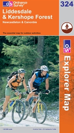 OS Explorer Map 324 Liddesdale & Kershope Forest