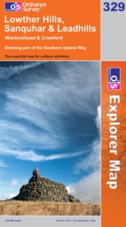 OS Explorer Map 329 Lowther Hills, Sanquhar & Leadhills