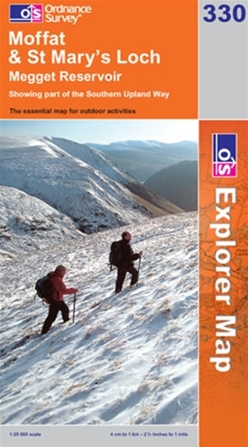 OS Explorer Map 330 Moffat & St Mary�s Loch