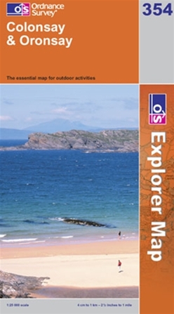 OS Explorer Map 354 Colonsay & Oronsay