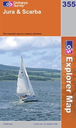 OS Explorer Map 355 Jura & Scarba